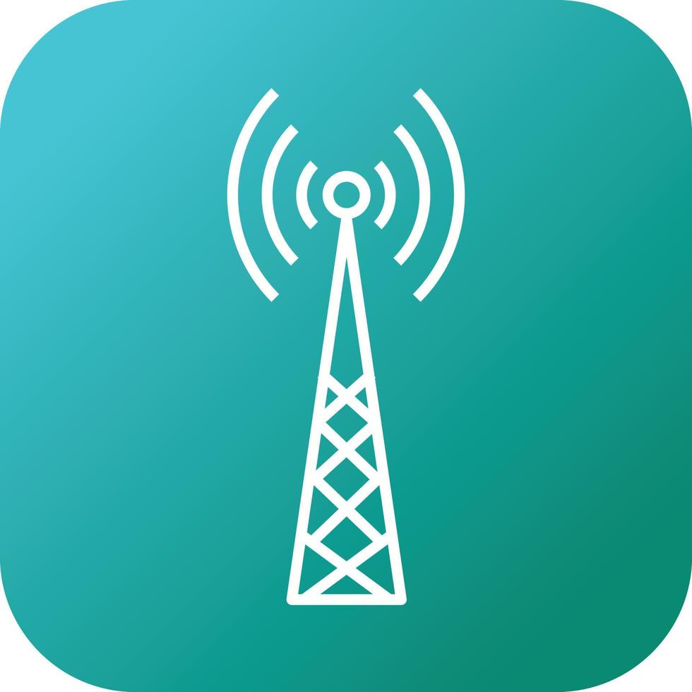 unico Telecom Torre vettore linea icona