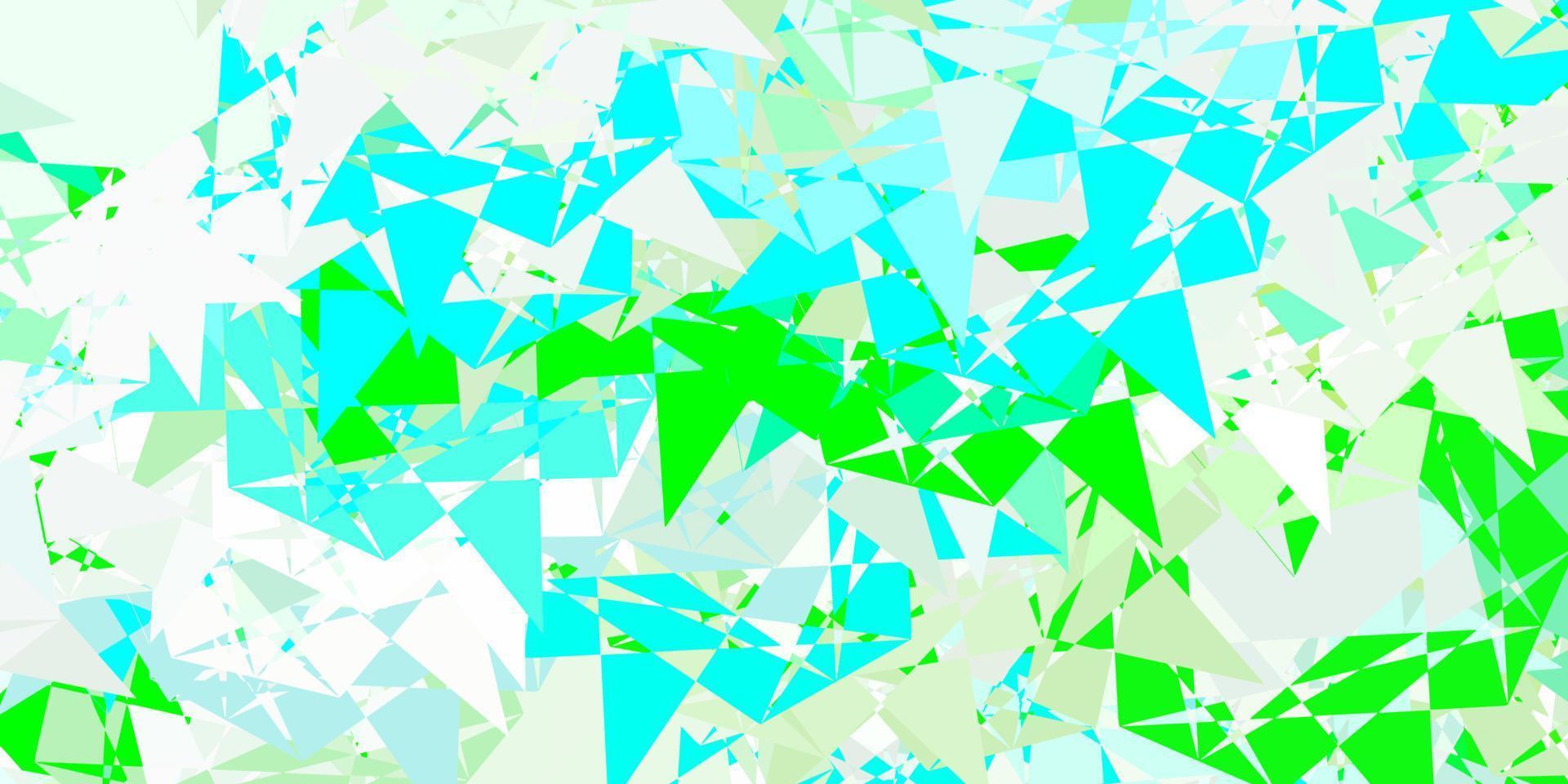 modello vettoriale verde chiaro con forme poligonali.