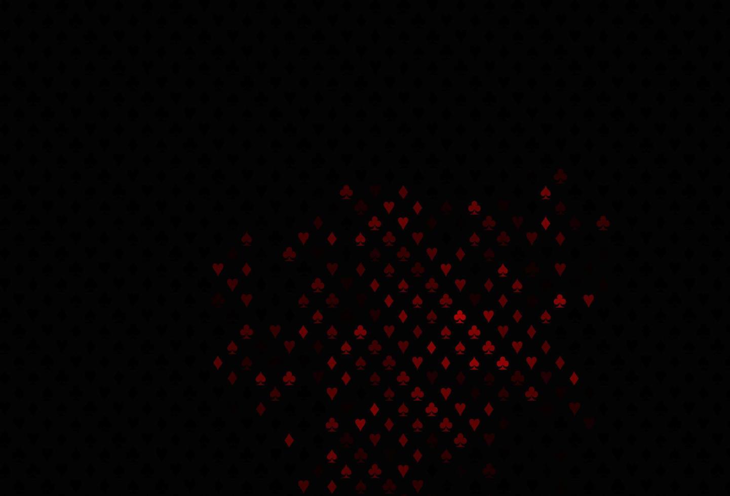 layout vettoriale rosso scuro con elementi di carte.