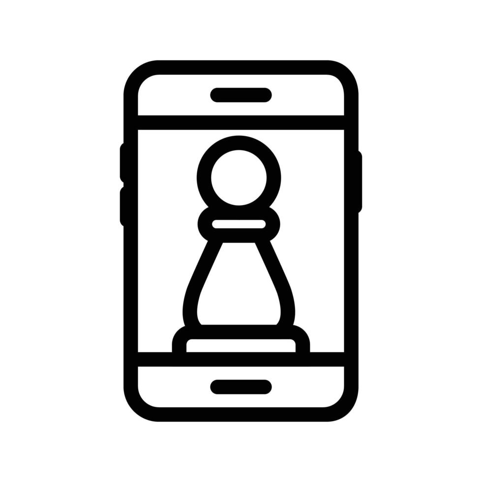 mobile scacchi vettore illustrazione su un' sfondo.premio qualità simboli.vettore icone per concetto e grafico design.