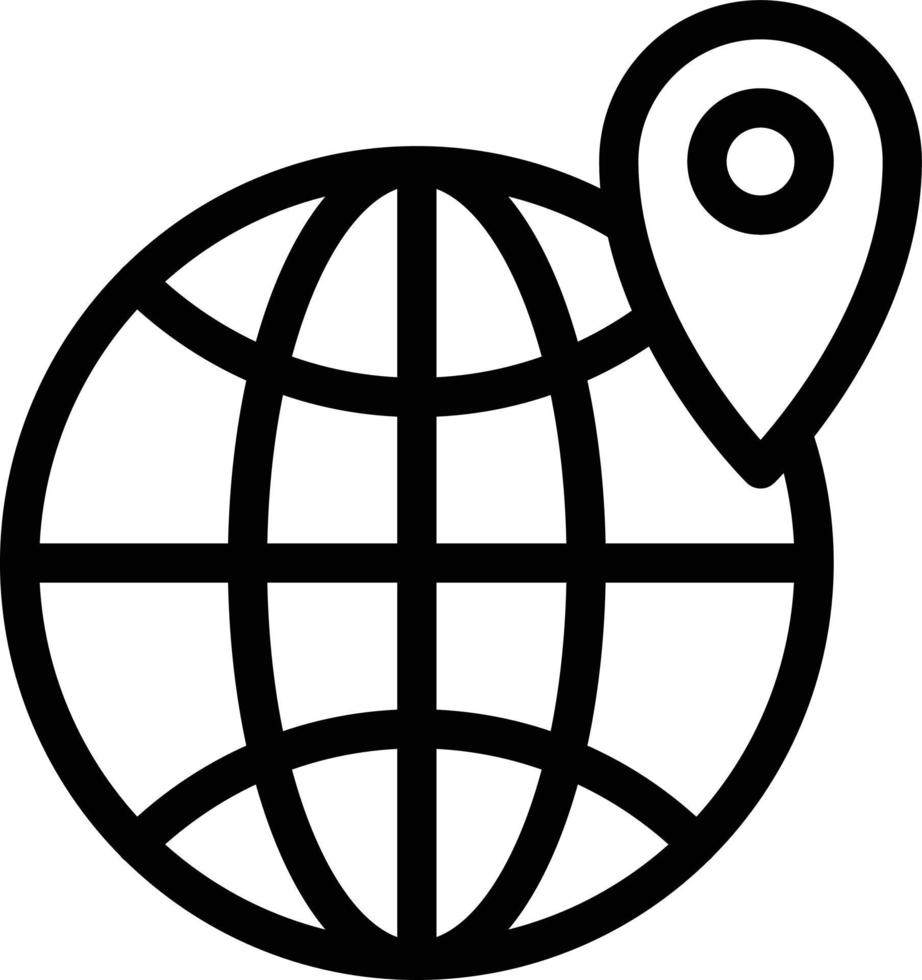 illustrazione vettoriale di posizione globale su uno sfondo. simboli di qualità premium. icone vettoriali per il concetto e la progettazione grafica.