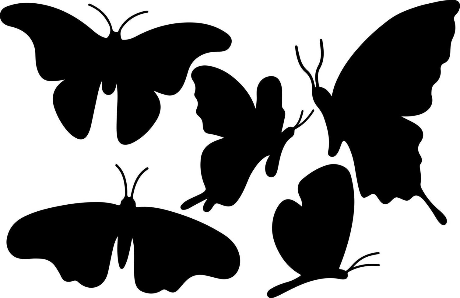 farfalla silhouette vettore per siti web, grafica relazionato opera d'arte