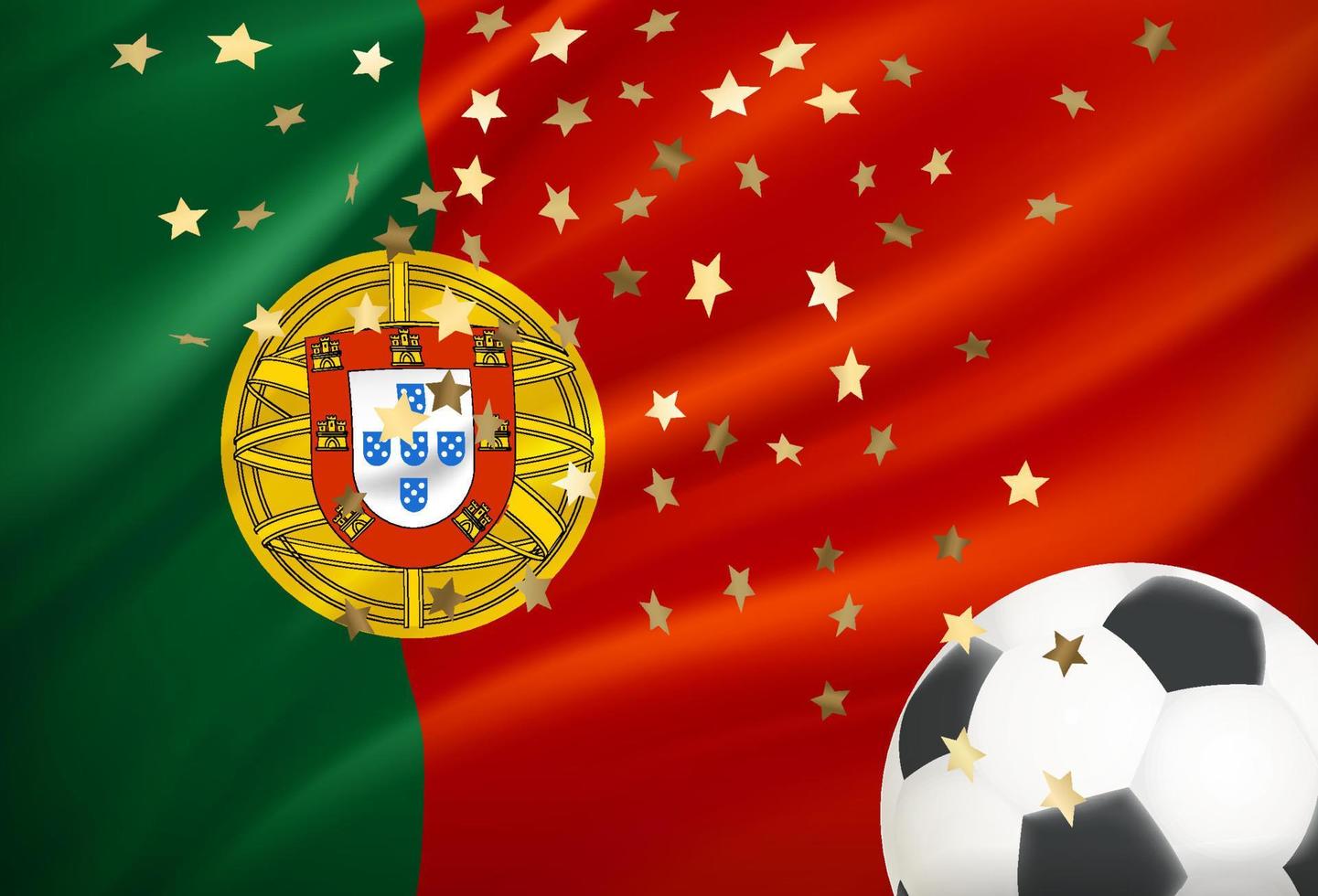 Portogallo è il vincitore di il gioco. 3d vettore concetto