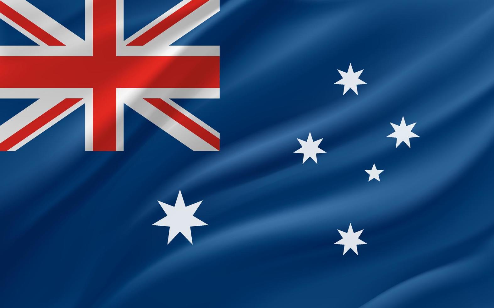 bandiera di Australia. 3d vettore bandiera