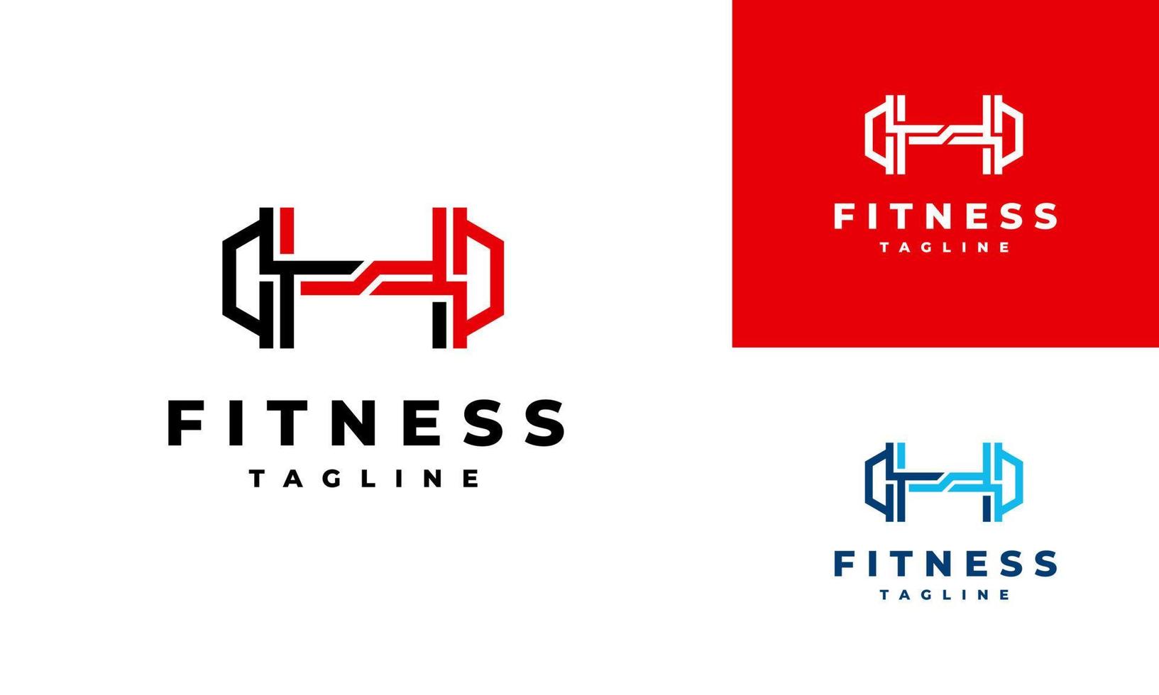 moderno linea fitness logo disegni, Palestra logo simbolo icona modello vettore