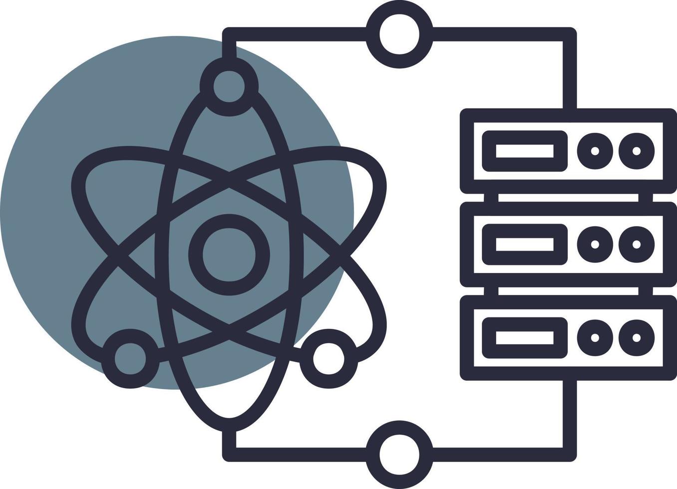 dati scienza creativo icona design vettore