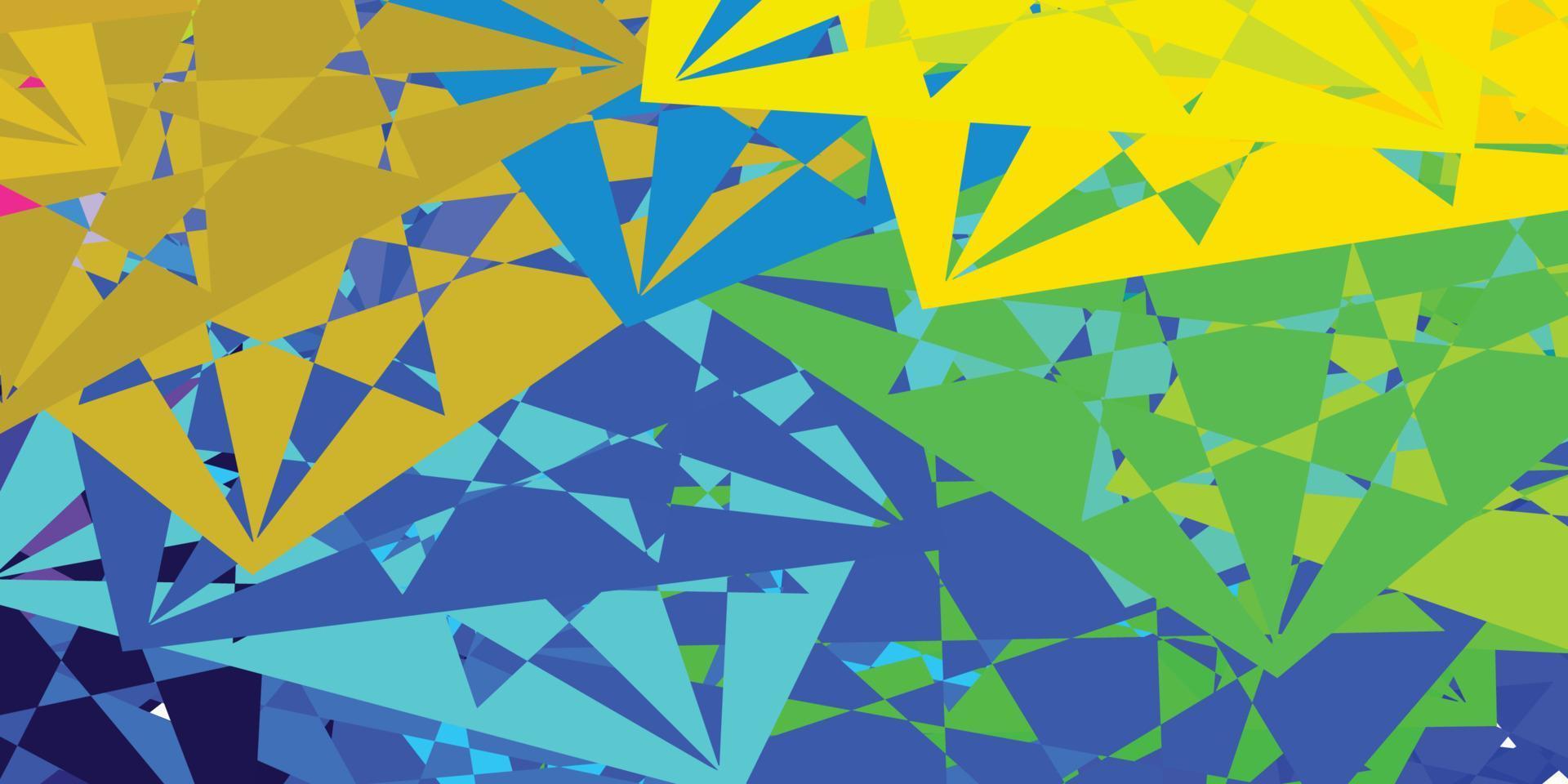 trama vettoriale multicolore leggera con triangoli casuali.
