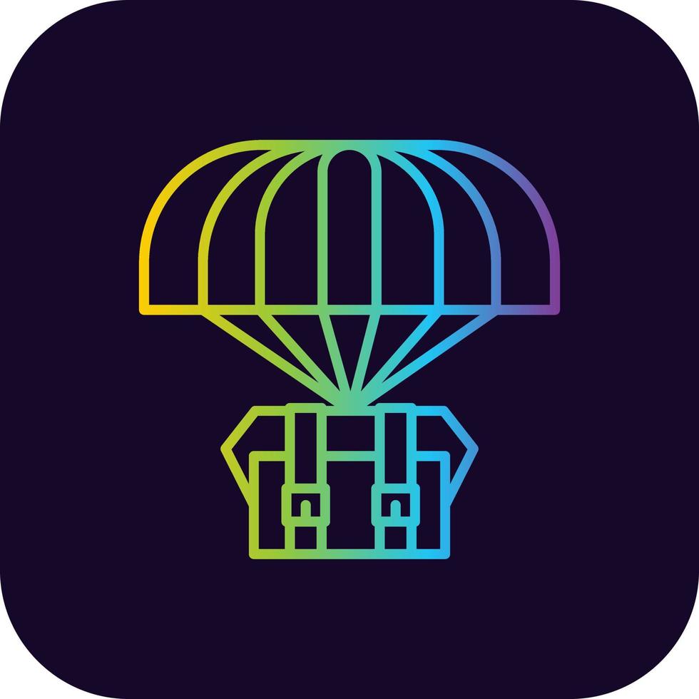 airdrop creativo icona design vettore