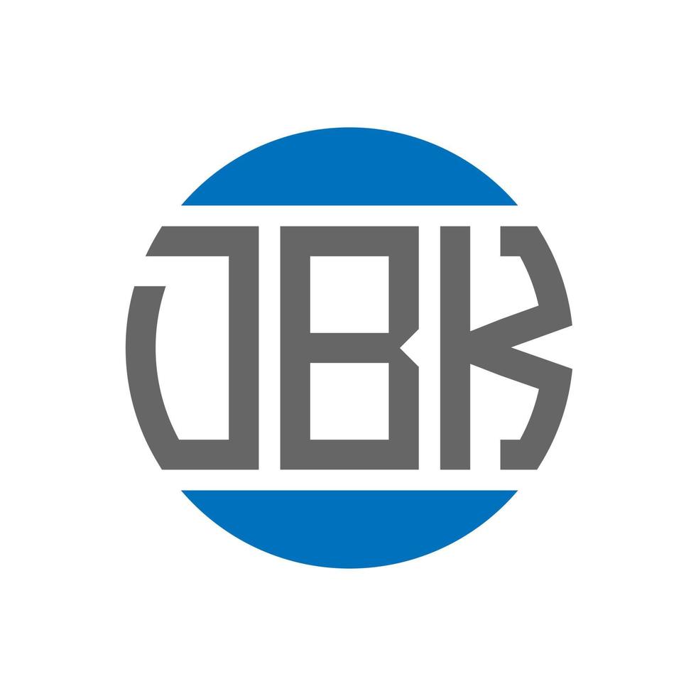 dbk lettera logo design su bianca sfondo. dbk creativo iniziali cerchio logo concetto. dbk lettera design. vettore