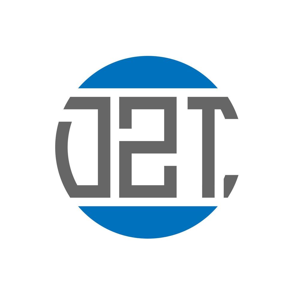 dzt lettera logo design su bianca sfondo. dzt creativo iniziali cerchio logo concetto. dzt lettera design. vettore