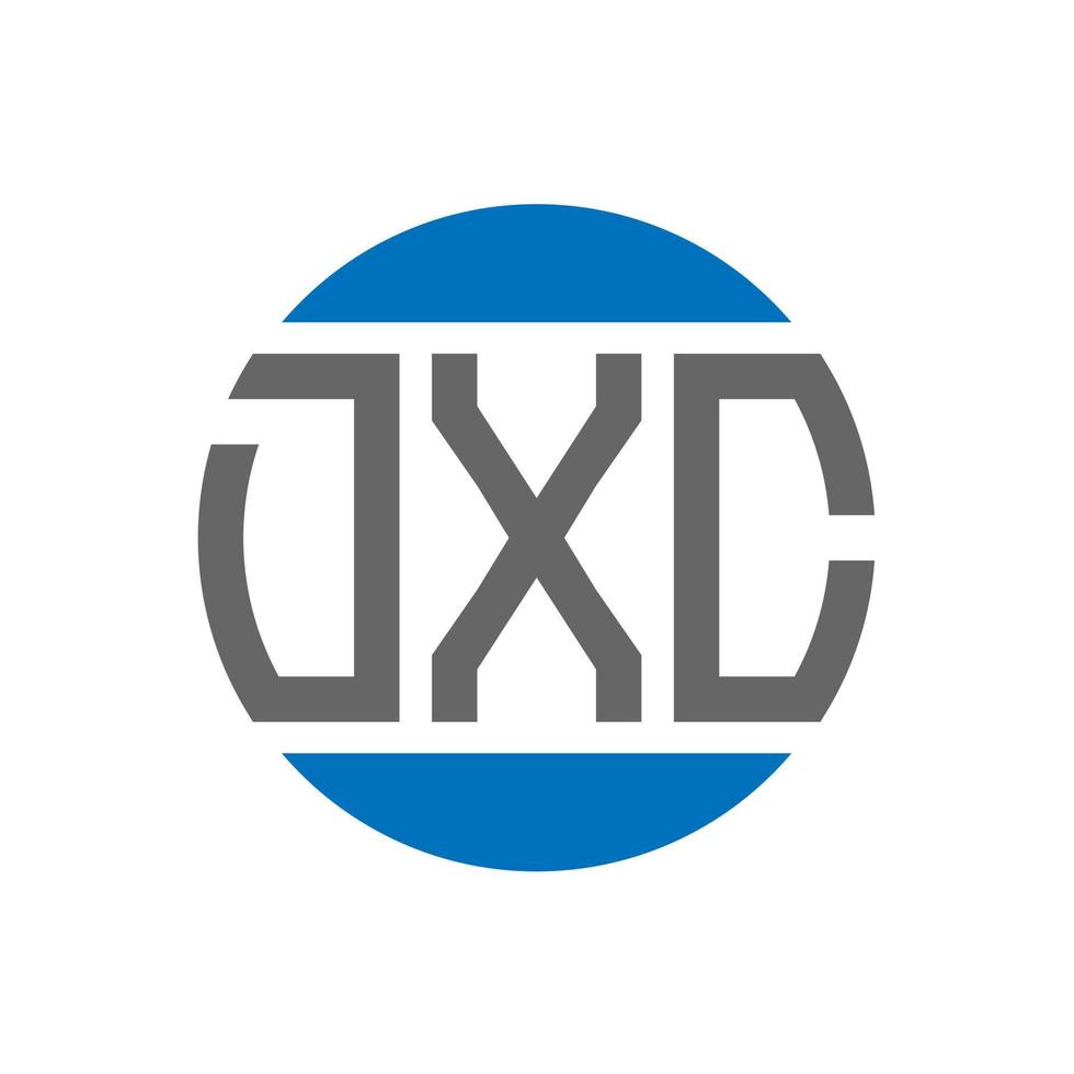 dxc lettera logo design su bianca sfondo. dxc creativo iniziali cerchio logo concetto. dxc lettera design. vettore