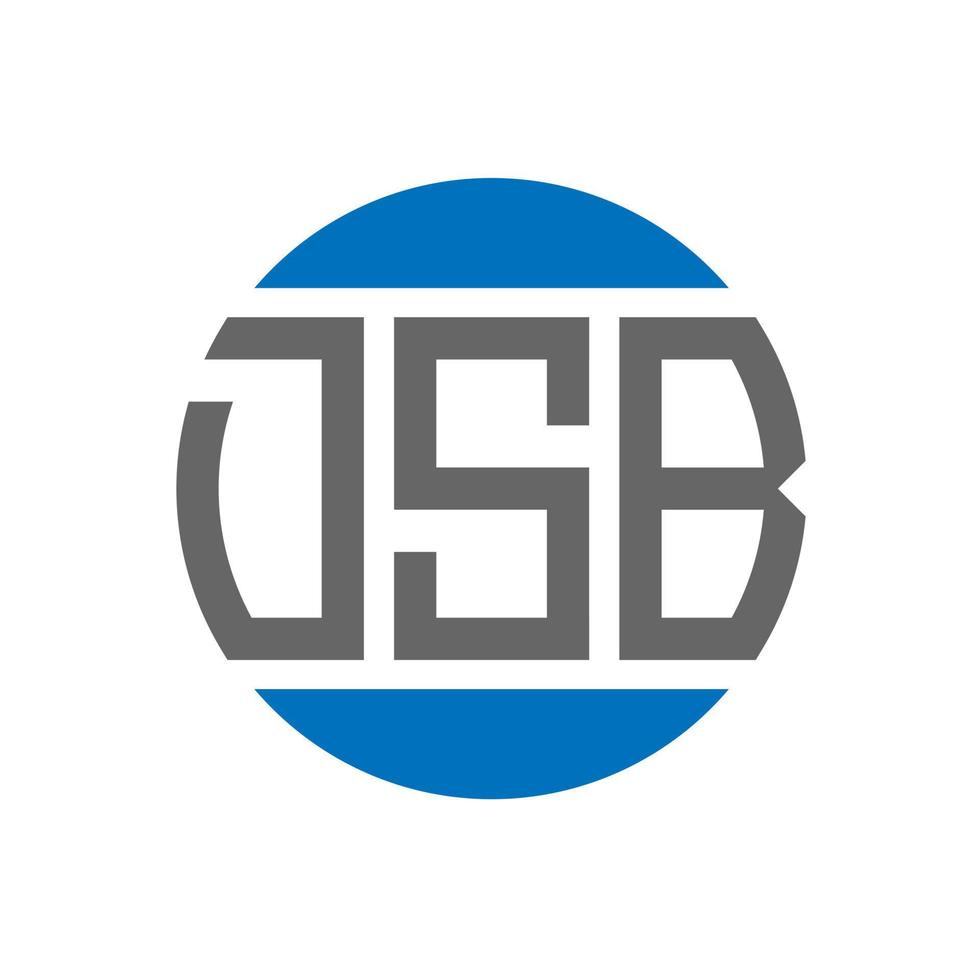 dsb lettera logo design su bianca sfondo. dsb creativo iniziali cerchio logo concetto. dsb lettera design. vettore