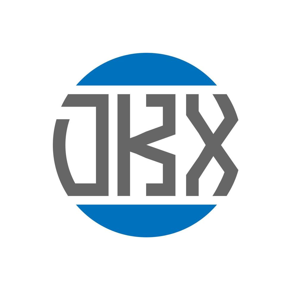 dkx lettera logo design su bianca sfondo. dkx creativo iniziali cerchio logo concetto. dkx lettera design. vettore