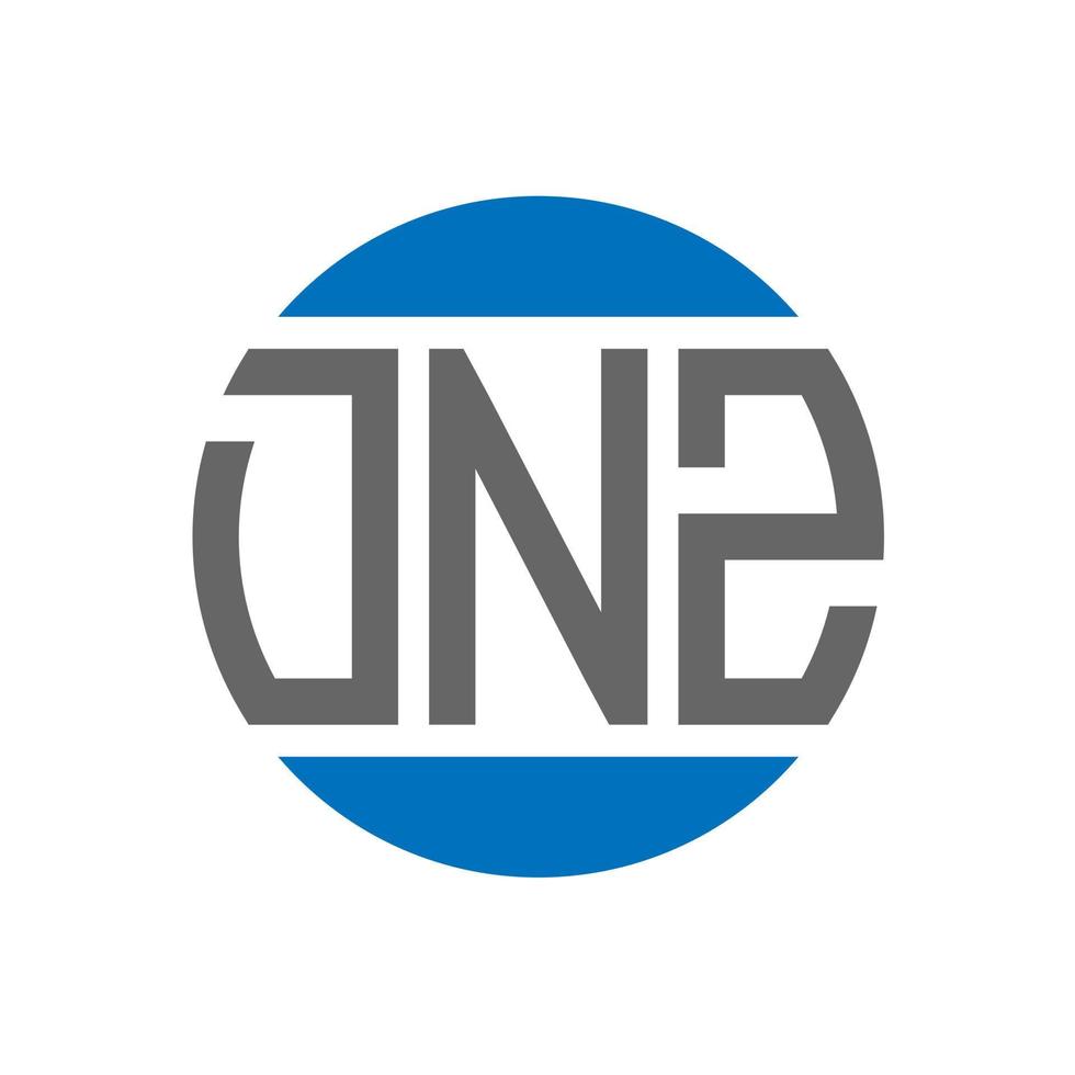 dnz lettera logo design su bianca sfondo. dnz creativo iniziali cerchio logo concetto. dnz lettera design. vettore