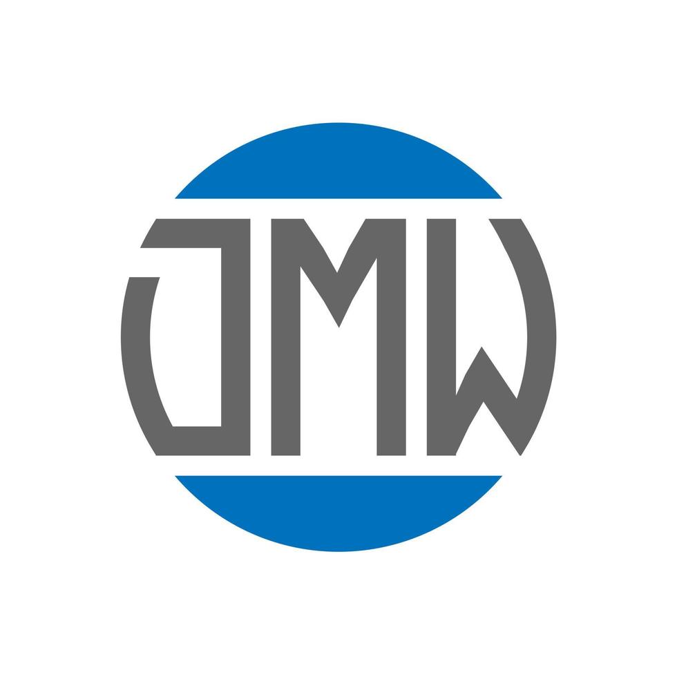 dmw lettera logo design su bianca sfondo. dmw creativo iniziali cerchio logo concetto. dmw lettera design. vettore