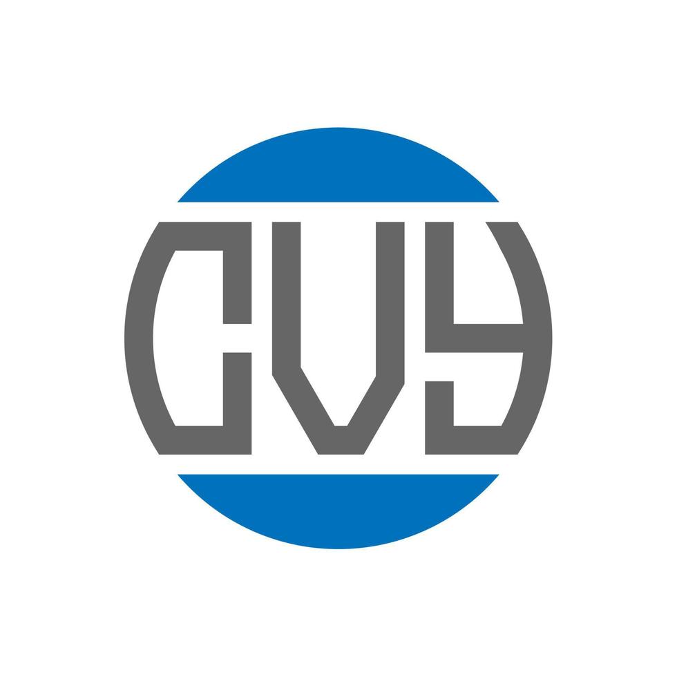 cvy lettera logo design su bianca sfondo. cvy creativo iniziali cerchio logo concetto. cvy lettera design. vettore