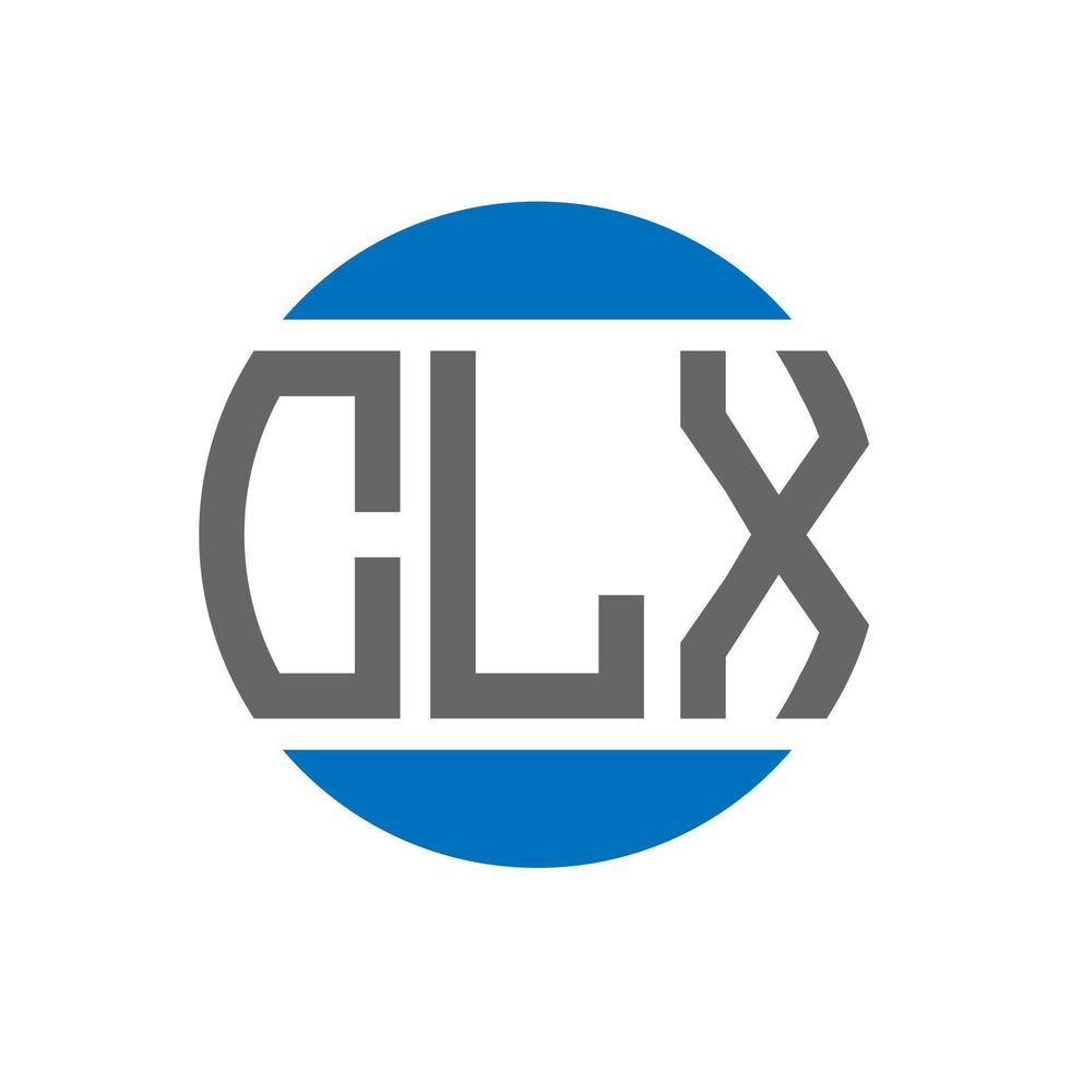 clx lettera logo design su bianca sfondo. clx creativo iniziali cerchio logo concetto. clx lettera design. vettore