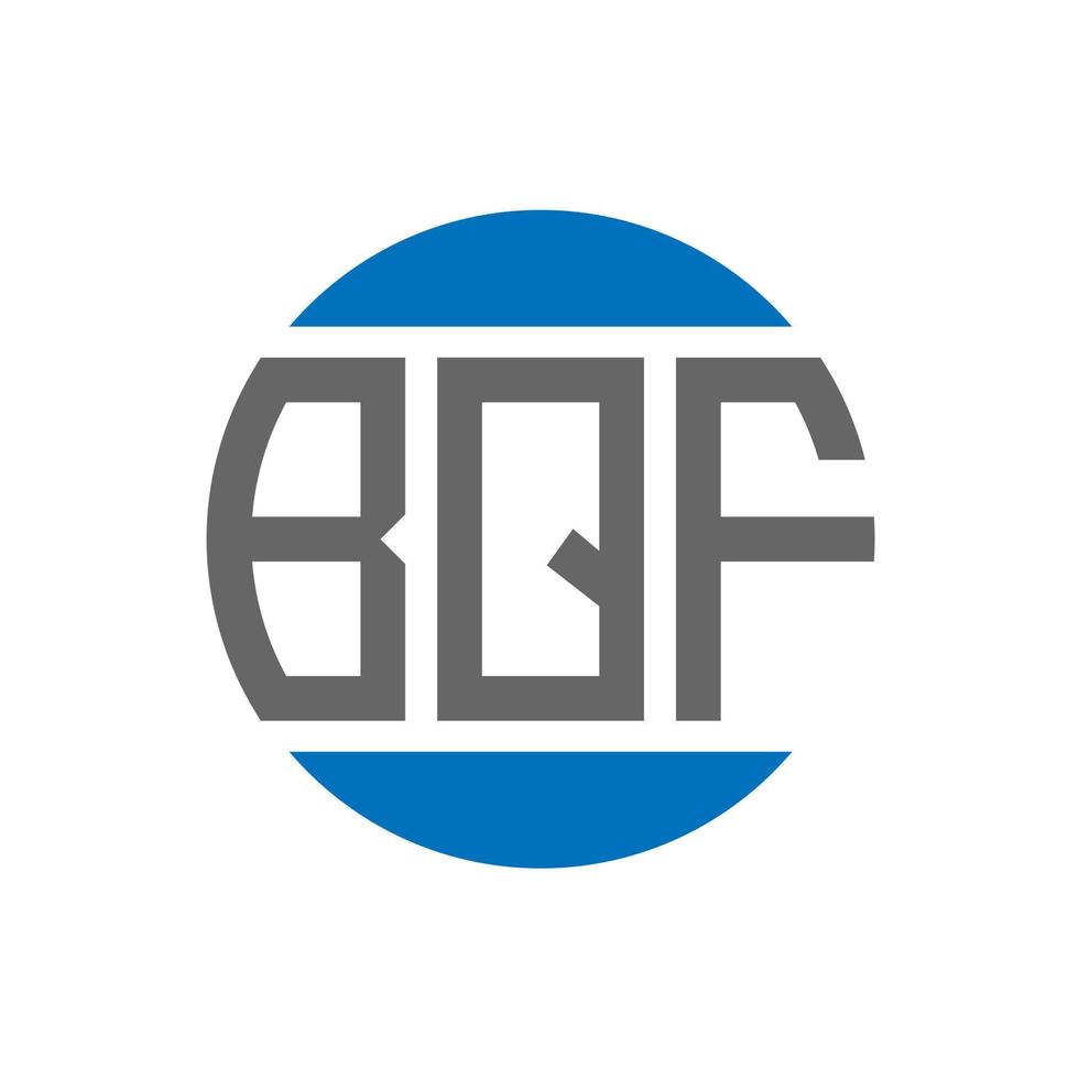 bqf lettera logo design su bianca sfondo. bqf creativo iniziali cerchio logo concetto. bqf lettera design. vettore