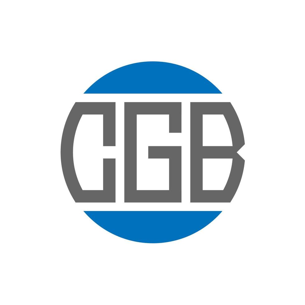 cgb lettera logo design su bianca sfondo. cgb creativo iniziali cerchio logo concetto. cgb lettera design. vettore