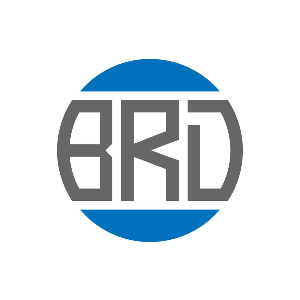 brd lettera logo design su bianca sfondo. brd creativo iniziali cerchio logo concetto. brd lettera design. vettore