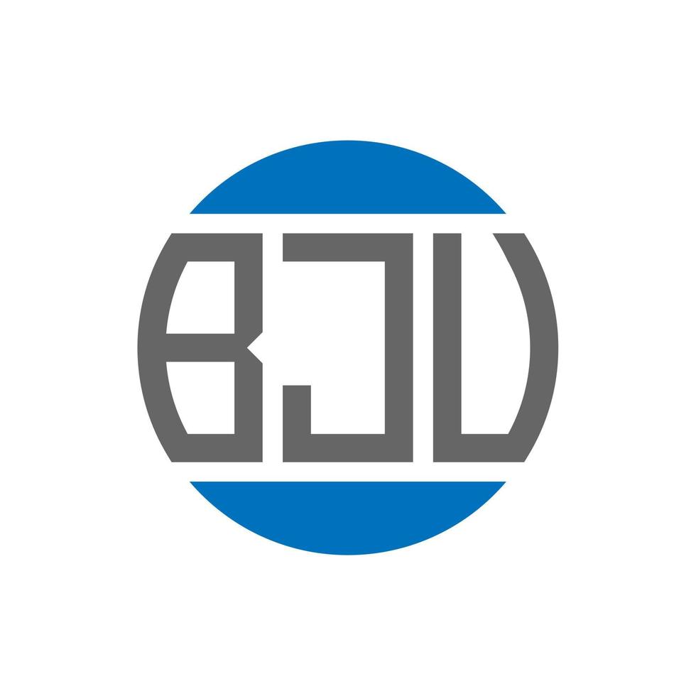 bju lettera logo design su bianca sfondo. bju creativo iniziali cerchio logo concetto. bju lettera design. vettore