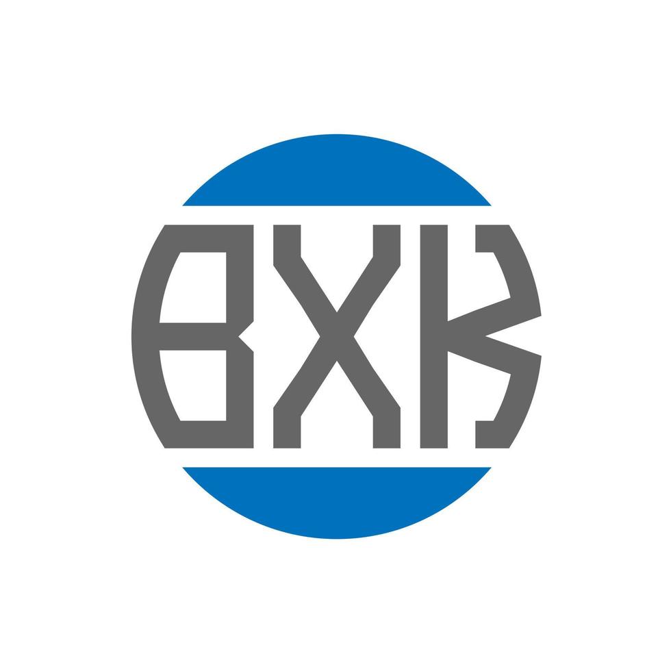 bxk lettera logo design su bianca sfondo. bxk creativo iniziali cerchio logo concetto. bxk lettera design. vettore