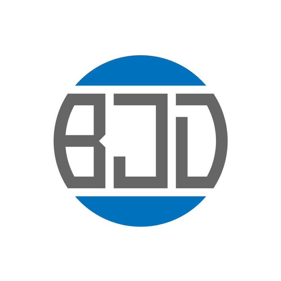 bjd lettera logo design su bianca sfondo. bjd creativo iniziali cerchio logo concetto. bjd lettera design. vettore