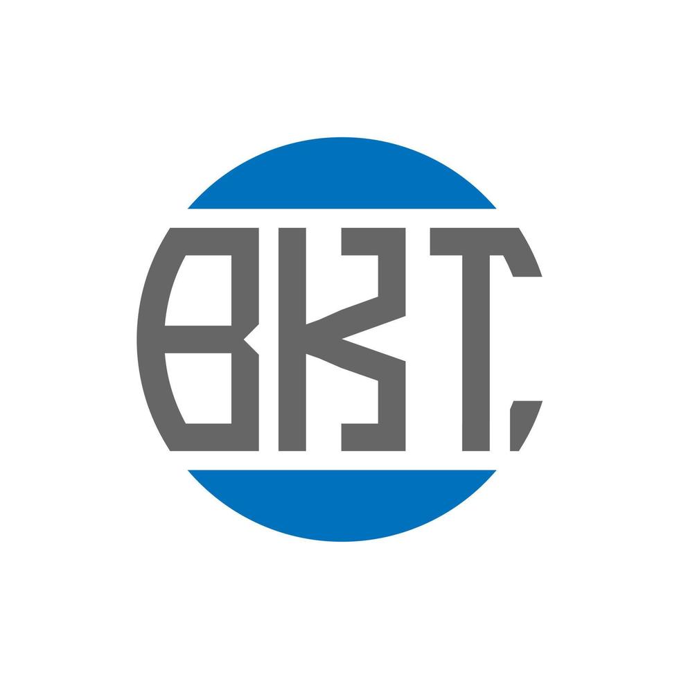 bkt lettera logo design su bianca sfondo. bkt creativo iniziali cerchio logo concetto. bkt lettera design. vettore