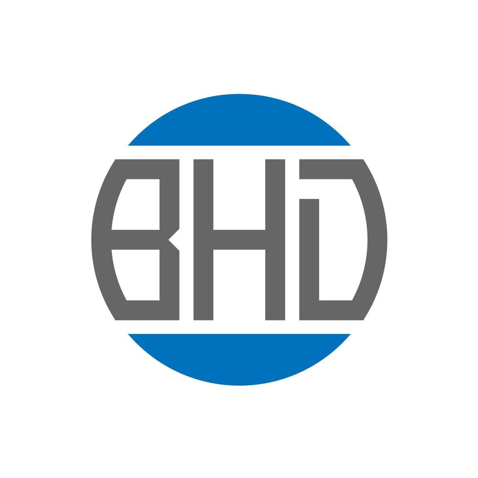 bhd lettera logo design su bianca sfondo. bhd creativo iniziali cerchio logo concetto. bhd lettera design. vettore