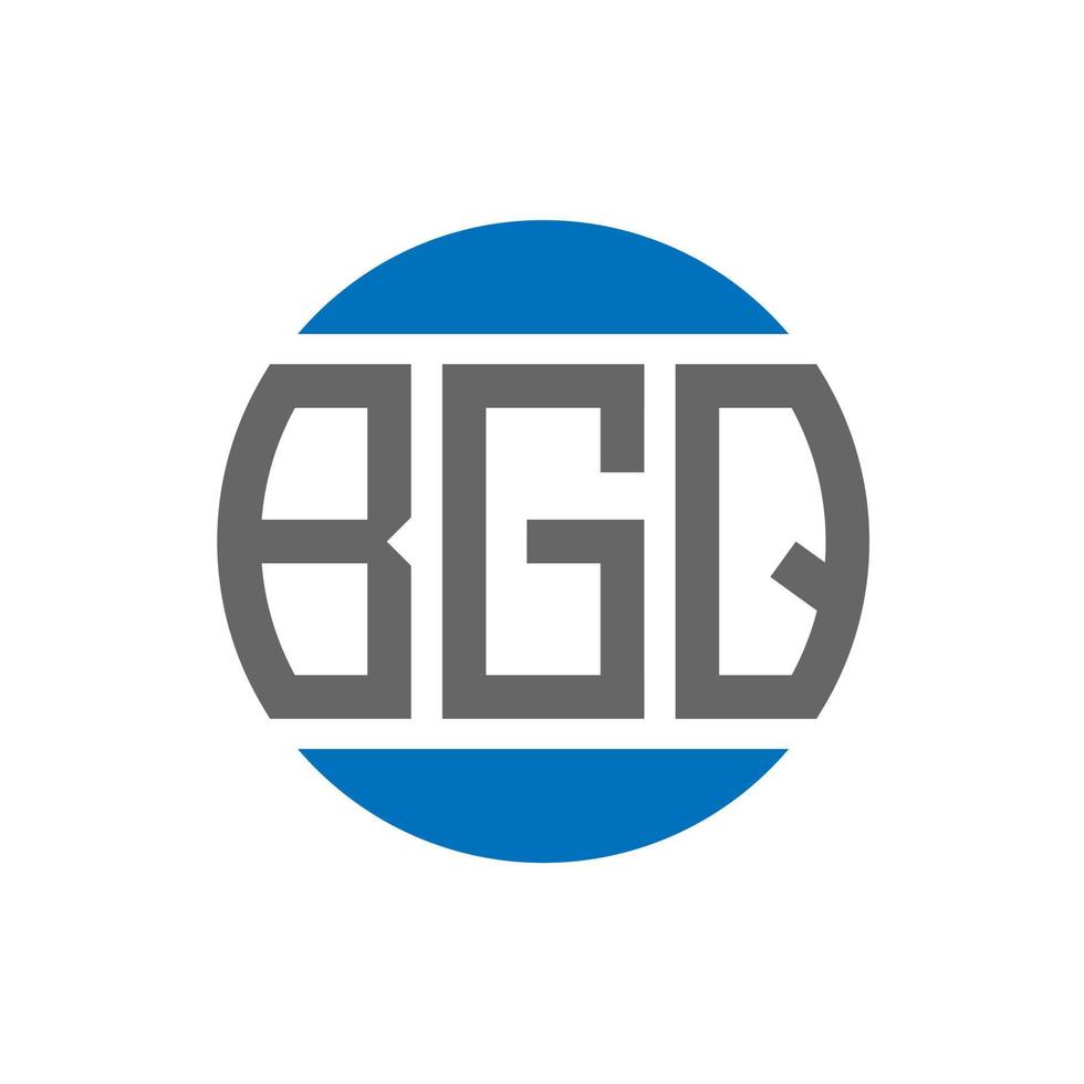 bgq lettera logo design su bianca sfondo. bgq creativo iniziali cerchio logo concetto. bgq lettera design. vettore