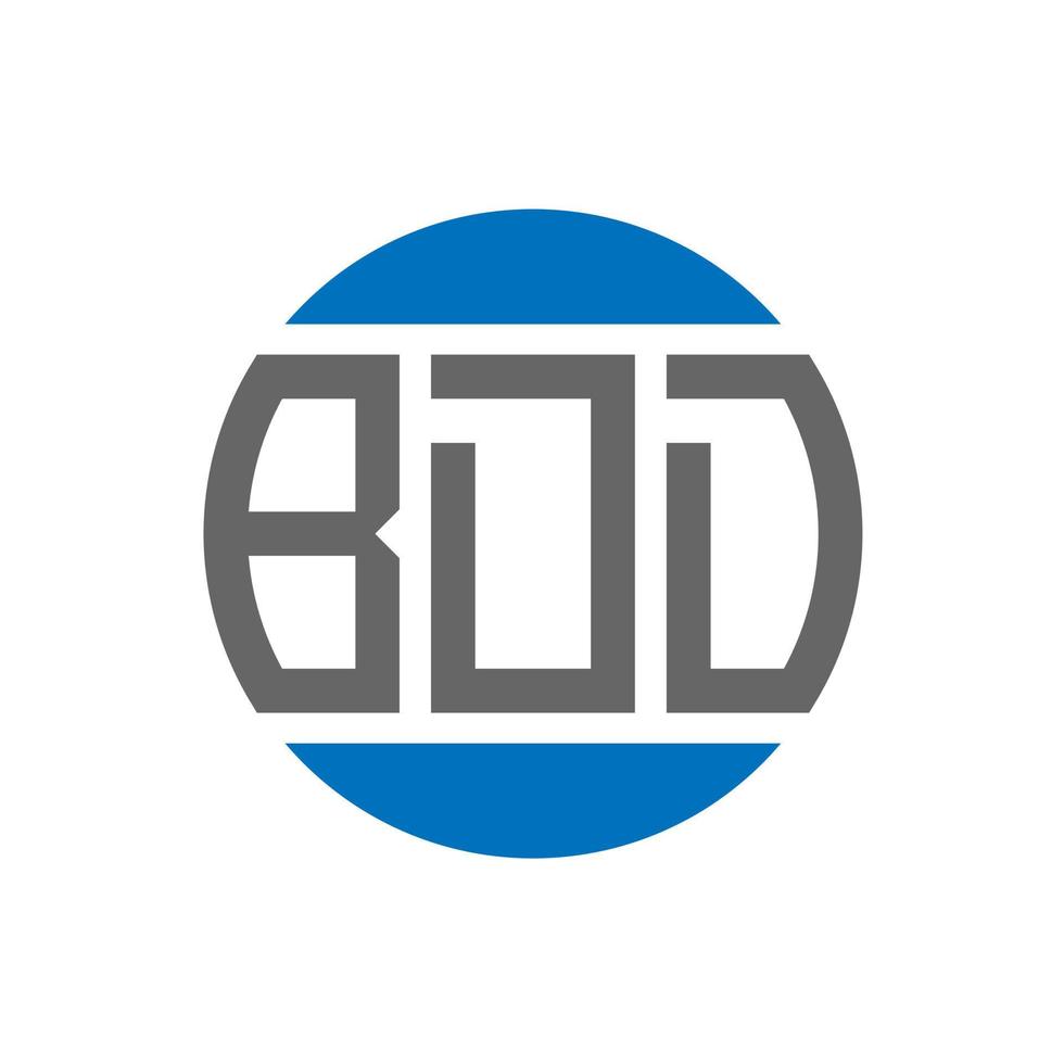 bdd lettera logo design su bianca sfondo. bdd creativo iniziali cerchio logo concetto. bdd lettera design. vettore