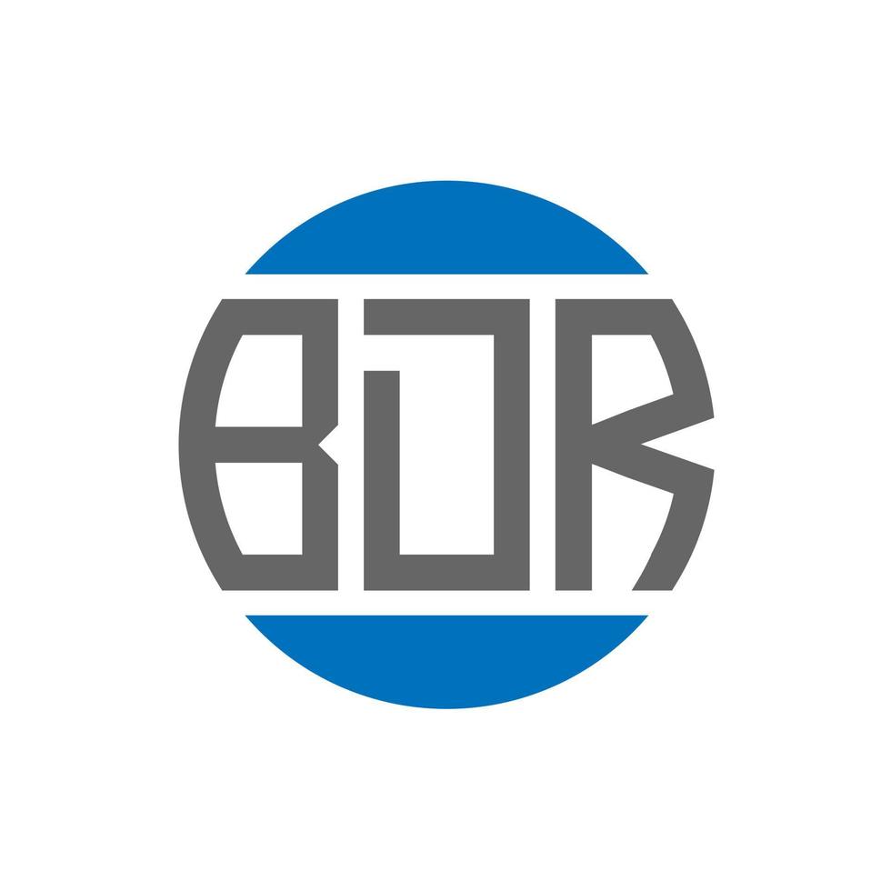 bdr lettera logo design su bianca sfondo. bdr creativo iniziali cerchio logo concetto. bdr lettera design. vettore