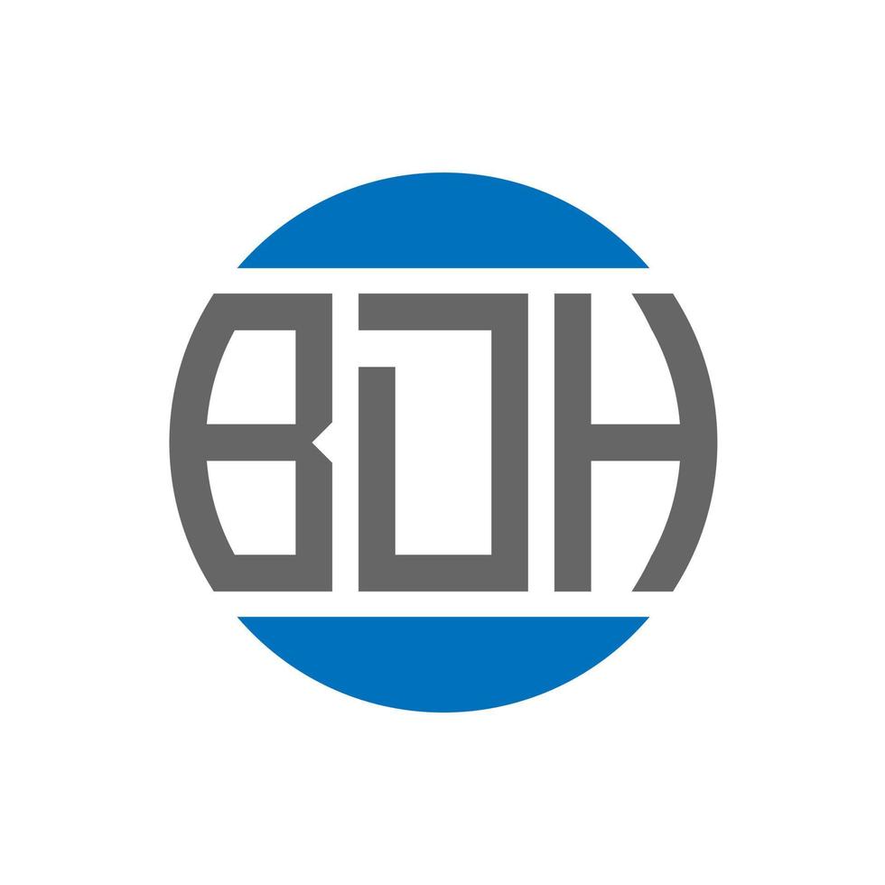 bdh lettera logo design su bianca sfondo. bdh creativo iniziali cerchio logo concetto. bdh lettera design. vettore