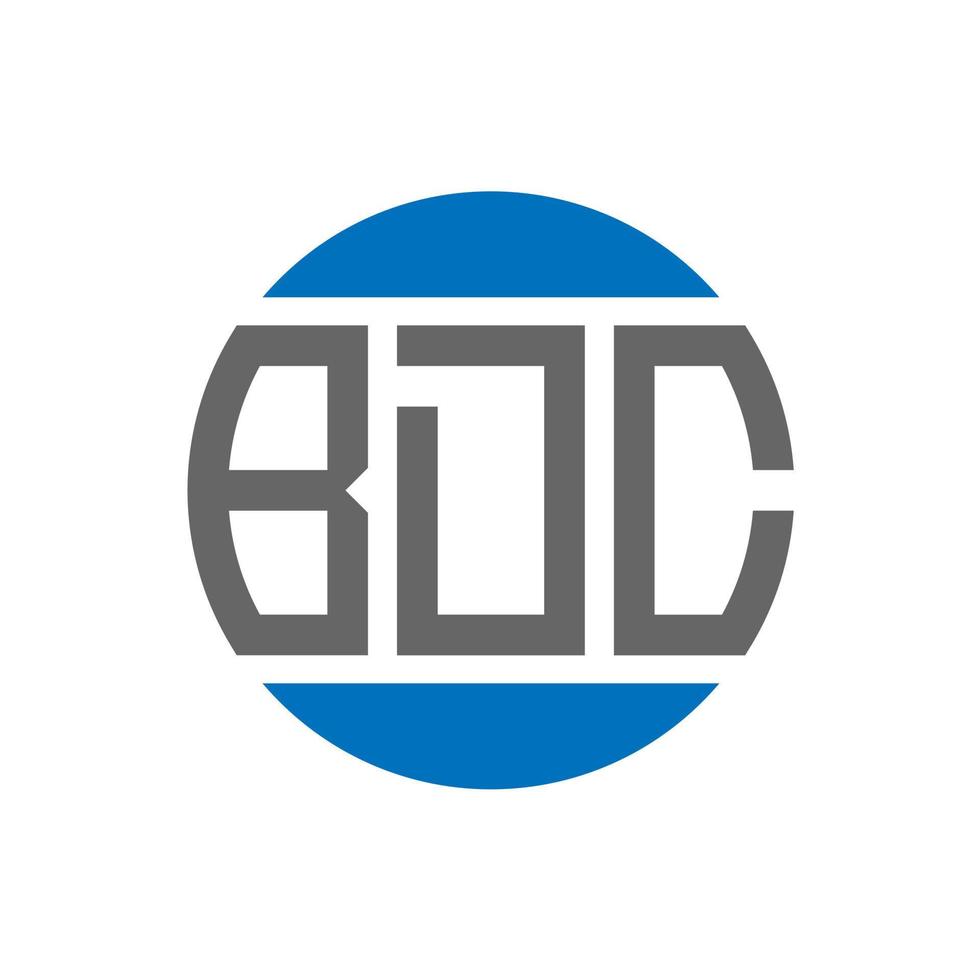 bdc lettera logo design su bianca sfondo. bdc creativo iniziali cerchio logo concetto. bdc lettera design. vettore