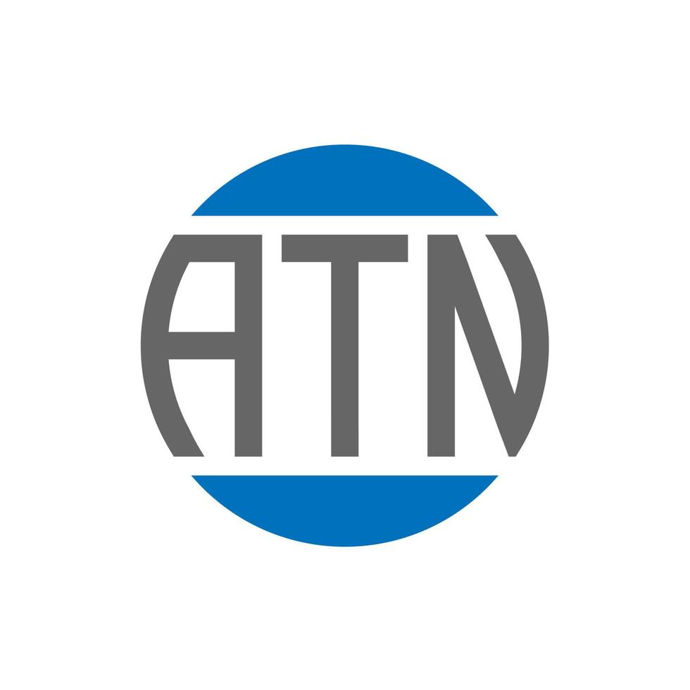 atn lettera logo design su bianca sfondo. atn creativo iniziali cerchio logo concetto. atn lettera design. vettore