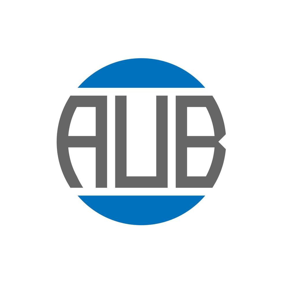 aub lettera logo design su bianca sfondo. aub creativo iniziali cerchio logo concetto. aub lettera design. vettore