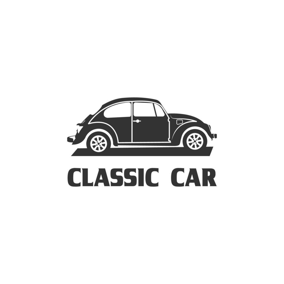 classico Vintage ▾ auto vettore design ispirazione. auto auto logo design modello. un' classico auto simbolo silhouette.