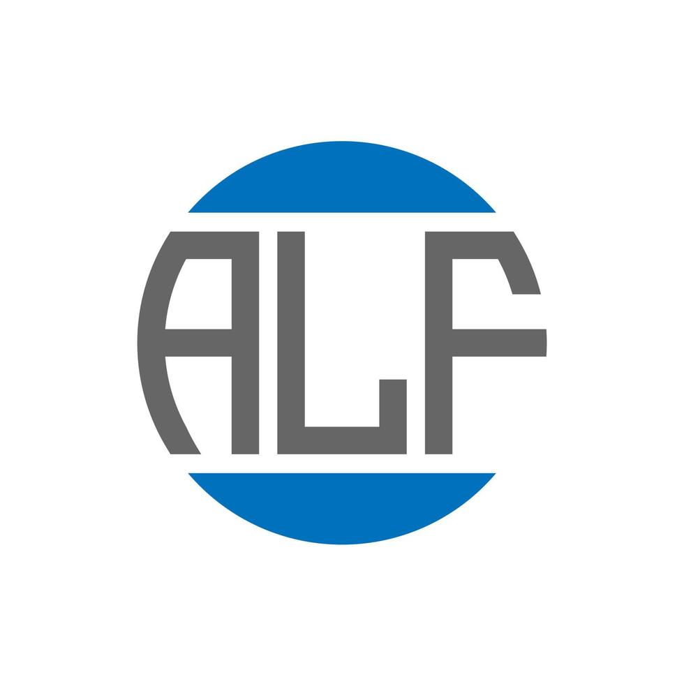 alf lettera logo design su bianca sfondo. alf creativo iniziali cerchio logo concetto. alf lettera design. vettore