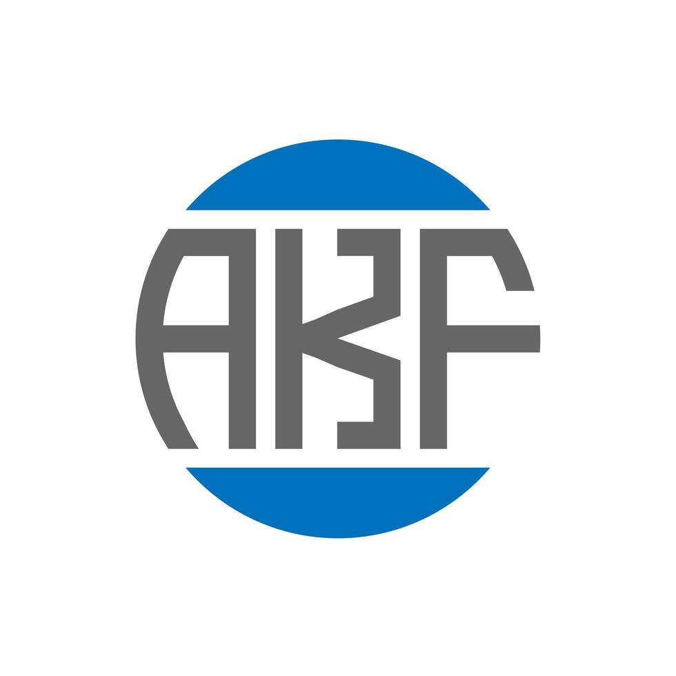 akf lettera logo design su bianca sfondo. akf creativo iniziali cerchio logo concetto. akf lettera design. vettore