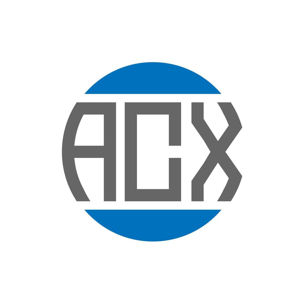 acx lettera logo design su bianca sfondo. acx creativo iniziali cerchio logo concetto. acx lettera design. vettore