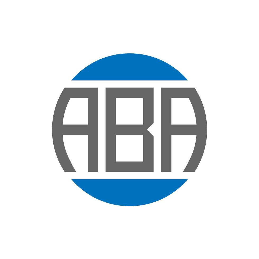 aba lettera logo design su bianca sfondo. aba creativo iniziali cerchio logo concetto. aba lettera design. vettore