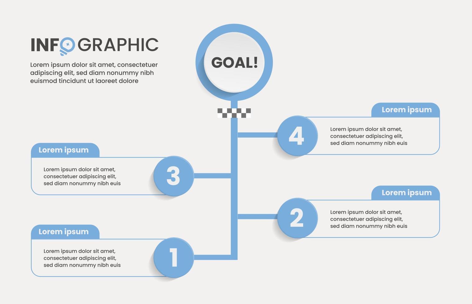 passaggi grafico Infografica Perfetto per attività commerciale design vettore