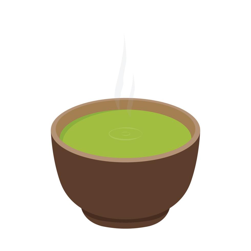 matcha tazza vettore. verde tè vettore. sfondo. gratuito spazio per testo. simbolo. matcha manifesto design. vettore