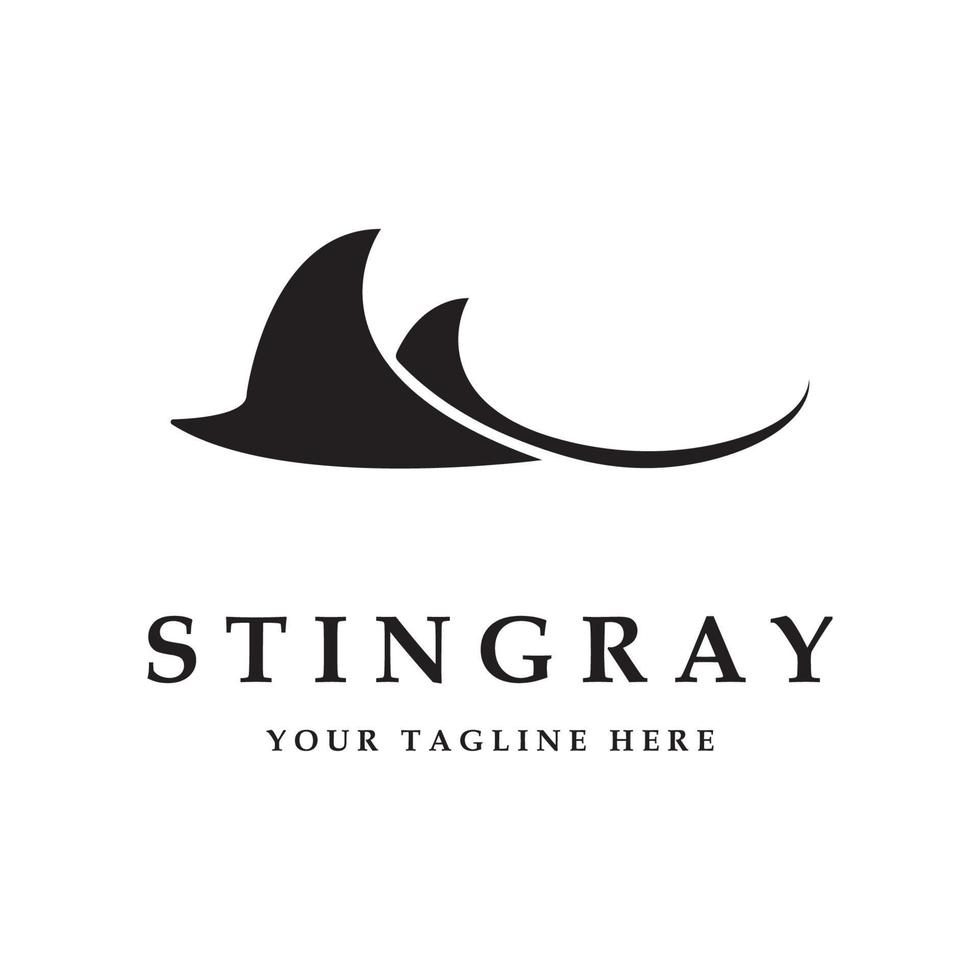 Stingray logo e vettore con slogan modello