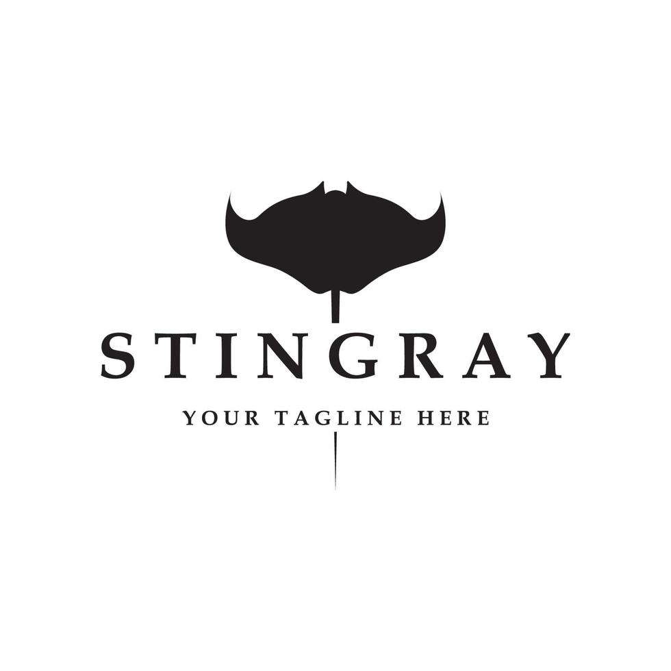 Stingray logo e vettore con slogan modello