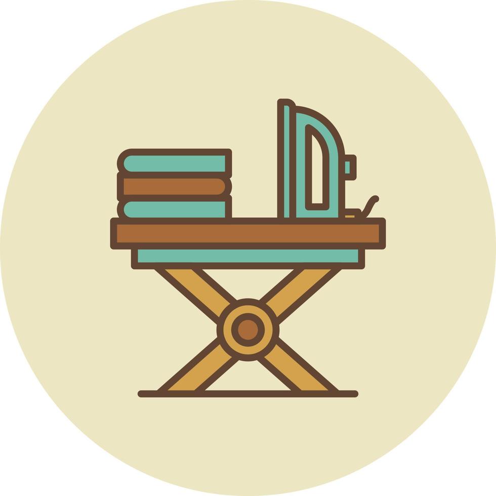 ferro tavolo creativo icona design vettore