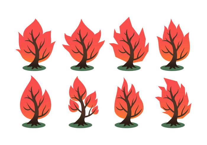 Collezione di vettore gratuito Burning Bush