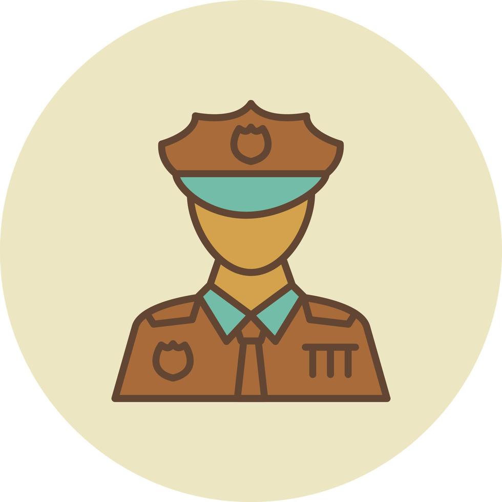 polizia uomo creativo icona design vettore