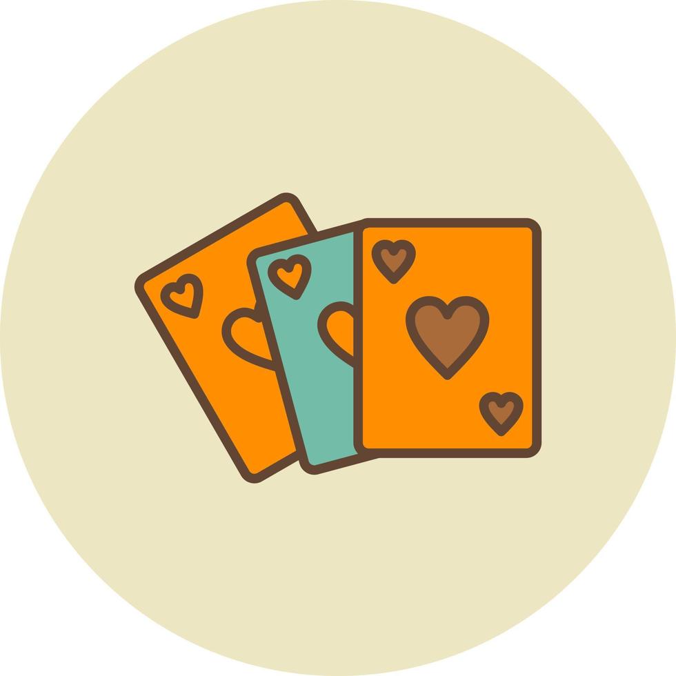 poker creativo icona design vettore