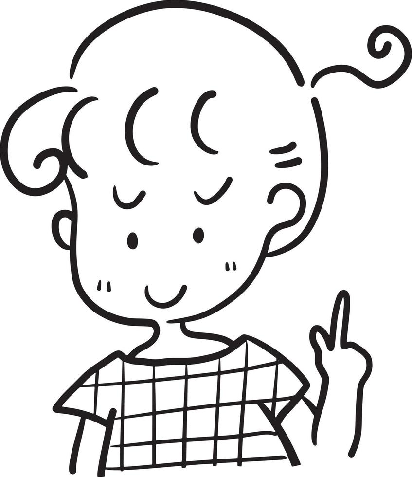 ragazza cartone animato scarabocchio kawaii anime colorazione pagina carino illustrazione clipart personaggio chibi manga comico disegno linea arte gratuito Scarica png Immagine vettore
